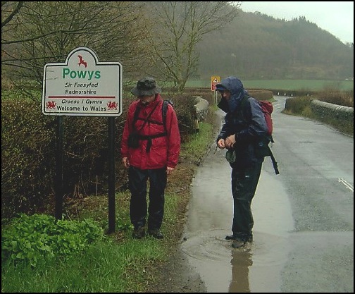 Mick and Larry - and it's raining again - we're reached Wales.Mick and Larry - and it's raining again - we're reached Wales.