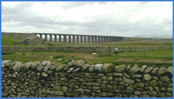 Walls and the Ribblehead Viaduct .