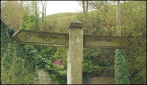 An elusive Offa's Dyke Path sign.