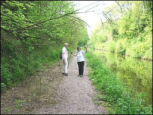 Chris and Annis - Note the canal tow path at this point is much improved. 