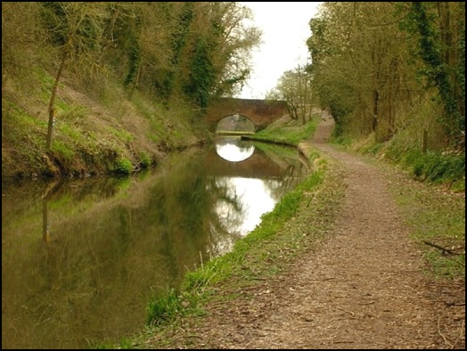 Approaching Bridge no. 62.  This photograph was taken earlier in the year when the route was checked .