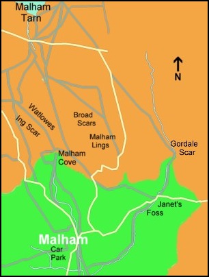 Malham Walk  Map without Route