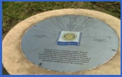 A close up of the Rotary Club Topograph in Fulwood Lane .